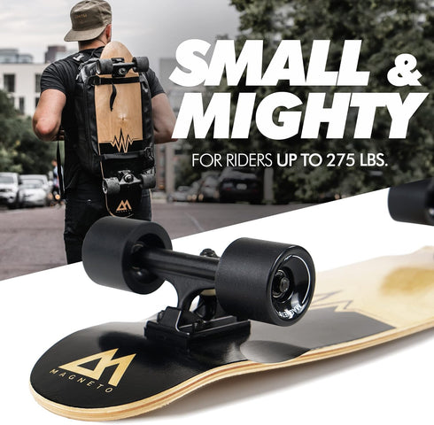 Magneto Complete Skateboard - 27.5" x 7.5" | 6-Layer Canadian Maple Double Kick Concave Deck | Kids Skateboard Cruiser
