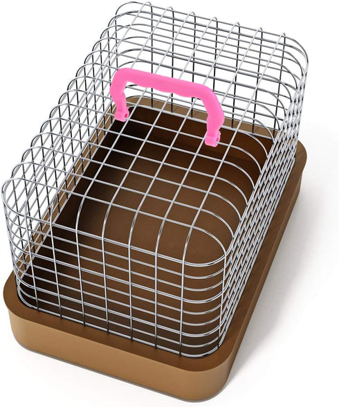 Zerodeko 10Pcs Pet Cage Handles - Replacement Parts Accessories, Easy Install, Comfortable to Hold for Dogs, Cats,