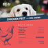 (30-Pack) 100% Nail-Free Chicken Feet Dog Chews, | Natural Single-Ingredient Treats, Rawhide-Free, Long-Lasting, Rich