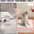 Dmnnlp 19.7"x14.5" Dog Potty Tray for Small Dogs, Puppy Potty Training Tray Indoor Dog Toilet, Leak-Proof Pet Pads