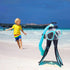 Kids Snorkel Set with Mask, Fins, Mesh Bag, Anti-Fog Snorkeling Gear for Swimming