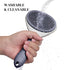 Self Cleaning Slicker Brush for Dogs & Cats, Full Diamonds, Skin Friendly, Grey