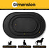 Dog Food Mat, 1/2 Inch Raised Edges, BPA-Free Silicone Pet Food Mats for Floor Waterproof, Black 19"x12"