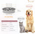 Largr Dog Slow Feeder Bowl JASGOOD, Reduce Slip Puzzle Bowl for Raised Pet Feeders (Gray, Fit Opening 8.9"-9.25")