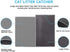 Pieviev Cat Litter Mat Double Layer Waterproof Urine Proof Trapping Mat 1 Pack (Gray, 24x15 Inch)