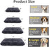 JOEJOY Large Dog Bed Crate Pad, Deluxe Plush Washable Soft Kennel Pad, Anti-Slip Sleeping Mat for Extra Large Medium