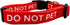 Do Not Pet Dog Collar - Prevents Accidents Warning Small Medium Large Dogs (Medium, Red)