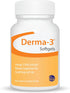 Ceva Derma-3 Softgels - Omega-3 Fatty Acid & Vitamin Supplement for Small Dogs + Cats (60 Count)