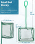 Pawfly Aquarium Fish Net with Braided Metal Handle Square Net with Soft Fine Mesh Sludge Food Residue Wastes Skimming Cleaning Net for Fish Tanks Small Koi Ponds and Pools by Pawfly