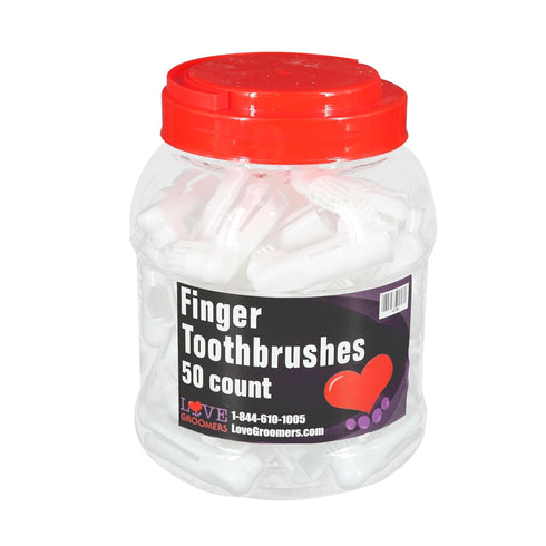 50 Count Groomer Essentials Finger Toothbrushes