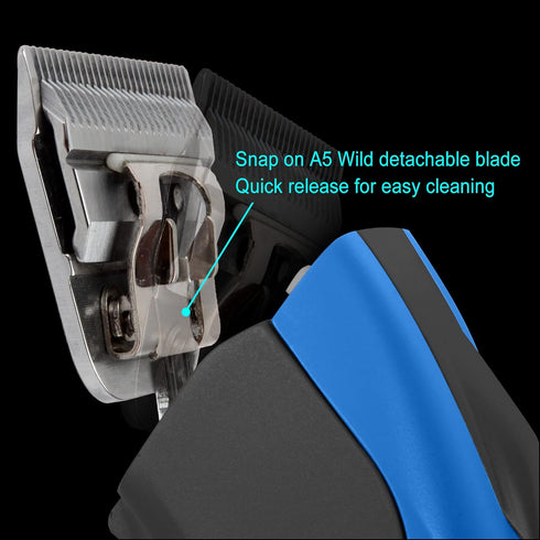 Detachable Blade Size 10W Wide Blade 3/32" - Extra Durable Japanese Steel, Compatible with Most Andis, Oster, Wahl A5