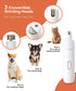 Loomla Upgraded Dog Nail Grinder - Professional 2 Speed Trimmers, USB Rechargeable, Low Noise, White