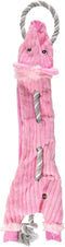 SPOT Skinneeez Barnyard Tug Dog Toy, 23 Inch, Stuffing-Free, Rope Design for Strong Chewers, Squeaker & Crinkle