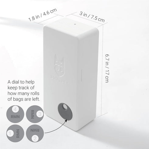 SVD.PET Dog Poop Bag Dispenser, Outdoor or Indoor Pet Waste Bag Dispenser Station, Wall Mount or Hanging with Strap.