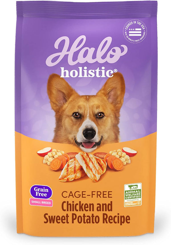 Halo Holistic Small Breed Grain Free Cage-free Chicken & Sweet Potato Recipe, 3.5 lb