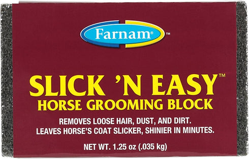 Farnam Slick 'N Easy Grooming Block for Horse, 1.25 oz.