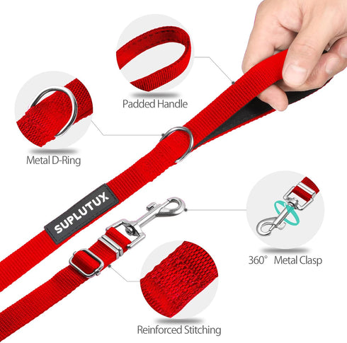 Long Leash for Dog Training - 50ft Adjustable Obedience Recall Dog Training Leash for Large Medium Small Dogs with Storage Pouch