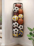 AIDILI Garage Ball Storage Rack - Wall Mounted Ball Holder with Elastic Cords,