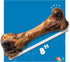 8" 2 Pack Jack&Pup Pork Femur Bones for Dogs, Big Bones for Large Dogs, Gourmet Ham Beef Bones for Agressive Chewers