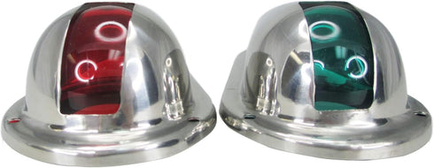 Pactrade Marine Boat Navigation Side Light Pair, Vertical Mount Red Green Splashproof