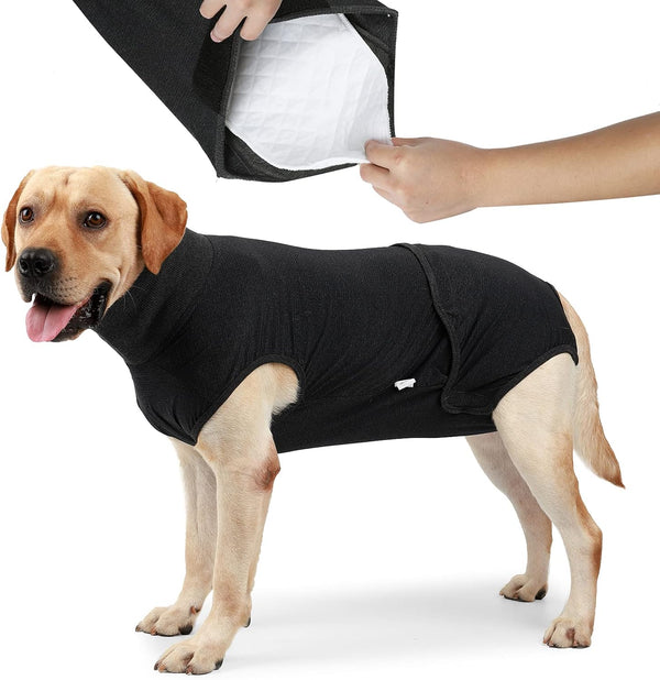 HEYWEAN Full Body Dog Diaper, Puppy Nappies Recovery Suit for Male Female Dogs