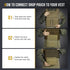 OneTigris Tactical Drop Pouch, PLUS1S Admin Pouch, Tactical Tool Pouch with Hook and Loop Panel for Tactical Vest Chest