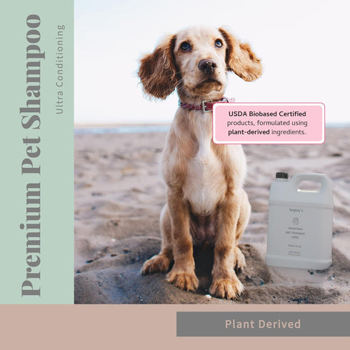 Begley's No Rinse Waterless Pet Shampoo, Bathless Cleaning, Deodorizing, and Odor Removal for a Shiny, Fresh Smelling