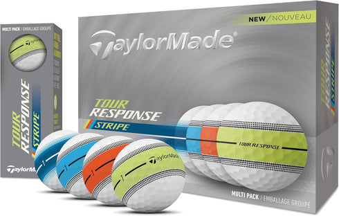 25 Taylormade New Tour Response Stripe Golfbaelle