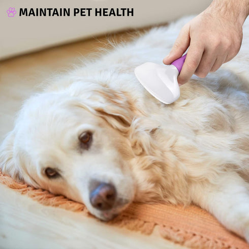 Poodle Pet Slicker Brush for Dogs, Cats, Rabbits - Matted/Loose Fur Grooming for Short/Long Hair
