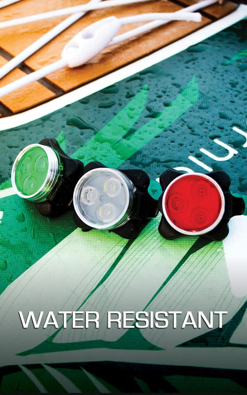 NIXY Kayak and SUP LED Navigation Lights, Rechargeable with 4 Flashing Modes for Boats, Canoes