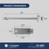 Five Oceans Hatch Lid Support Spring – 316 Stainless Steel Marine-Grade Boat Hatch Lift Support