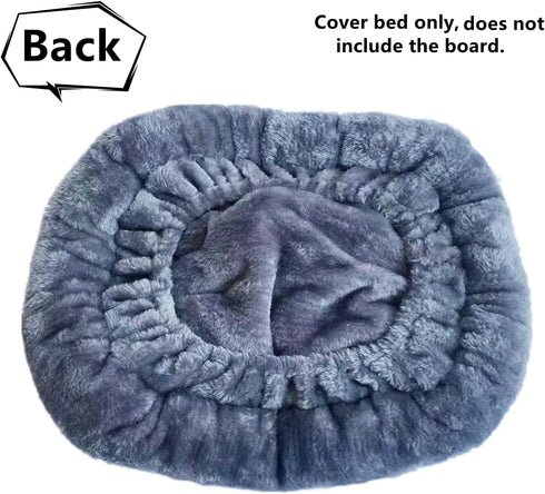 Cat Tree Tower Replacement Parts, Top Cushion Cover Bed for Cat Perch (15.7" x 15.7", Grey)
