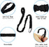 Kayaking Paddle Leash Tether, Stretchable Coiled Lanyard for Kayak, Paddle, Fishing Rod, Extends to 59 inches (Black)