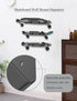 Wall Mount Holder for Skateboard/Snowboard/Longboard, Heavy-Duty Metal Display Rack with Hooks