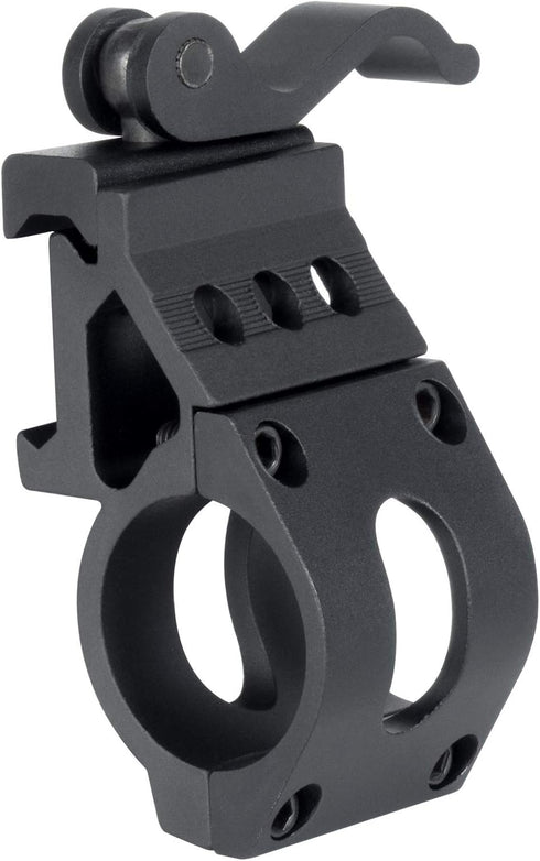 Monstrum Offset Picatinny Rail Mount for Flashlights, 1 Inch, Quick Release