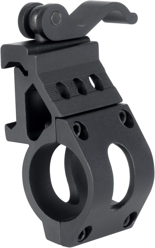 Monstrum Offset Picatinny Rail Mount for Flashlights, 1 Inch, Quick Release