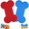Lick Mat for Dogs, 2 Pack Peanut Butter Licking Mats, Slow Feeding Bowl for Pet Food and Grooming