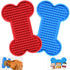 Lick Mat for Dogs, 2 Pack Peanut Butter Licking Mats, Slow Feeding Bowl for Pet Food and Grooming