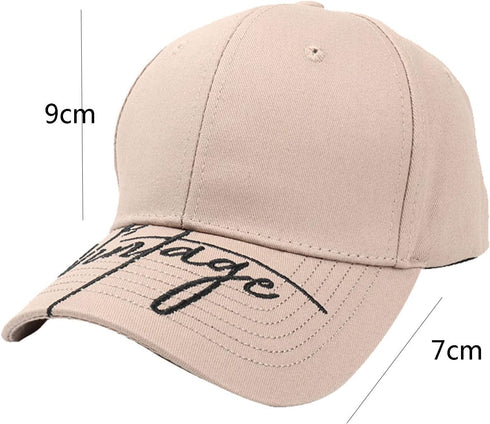 YOLAI Casual Men Women Fashion Baseball Cap Lettering Embroidery Adjustable Breathable Hat Sunscreen Sun Visor Hat