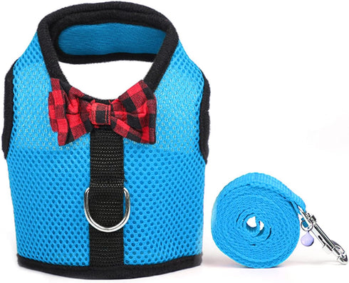 Rypet Ferret Harness and Leash, Soft Mesh Small Pet Harness with Safe Bell for Guinea Pig & Hamster