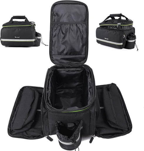 West Biking Waterproof Bike Rear Pannier Bag, 35L Large Capacity Multi-Function Bicycle Rack Carrier Bag
