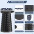 2026 18.1" 600lbs ALEVMOOM Upgraded Collapsible Stool with Cushion & Carry Bag, Max Weight Portable Telescoping Stool