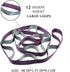 SANKUU Yoga Straps Stretching Strap - 12 Loops Workout Poster for Stretching, Pilates, and Gymnastics