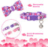 azuza 2 Pack Valentine's Day Cat Collar with Bell, Breakaway Collars with Cute Bowtie, Adjustable from 8"-12" (Cute