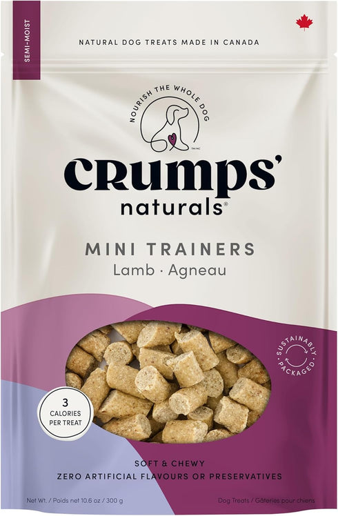 Crumps' Naturals Mini Trainers Semi-Moist Lamb Dog Treats, 10.6 oz
