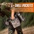IC ICLOVER Adjustable Dove Hunting Belt with Game Bag, Shotgun Shell Pouch, Water Bottle Carrier