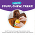 Outward Hound Dental Pineapple Chew Toy, Interactive Treat Stuffer, Durable Stuffable Dog Toy, Yellow