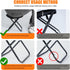 10 Inch 220lbs Camping Stool Portable Folding Stool with Carry Bag Weight Load Portable Stool for Camping Fishing