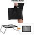 REDCAMP Heavy Duty Folding Campfire Grill Steel Grate, Portable Cooking Rack Over Fire Pit with Carry Bag