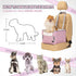 25lbs PETSFIT Dog Car Seats for Small Dogs, Portable Puppy Car Saet for Car with Clip-On Leash, Adjustable Straps